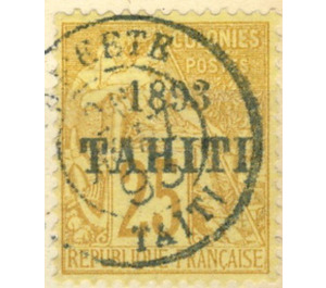 Type Alphée Dubois - Polynesia / Tahiti 1893 - 25