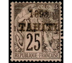 Type Alphée Dubois - Polynesia / Tahiti 1893 - 25