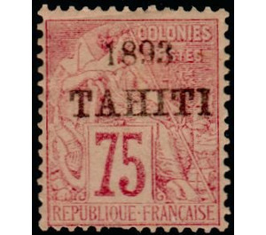 Type Alphée Dubois - Polynesia / Tahiti 1893 - 75