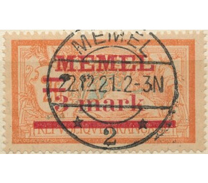 Type Merson - Germany / Old German States / Memel Territory 1921 - 3