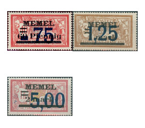 Type Merson - Germany / Old German States / Memel Territory 1922 Set