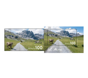 Typical Swiss landscape - Val Mora  - Switzerland 2019 Set