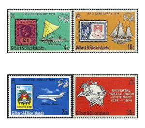 U.P.U. (Universal Postal Union), Centenary - Micronesia / Gilbert and Ellice Islands 1974 Set