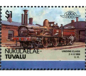 Undine Class 2-4-0 1859 U.K. - Polynesia / Tuvalu, Nukulaelae 1986