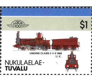 Undine Class 2-4-0 1859 U.K. - Polynesia / Tuvalu, Nukulaelae 1986