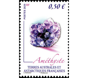 Unpolished Amethyst - French Australian and Antarctic Territories 2020