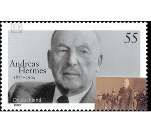 Upright Democrats: Andreas Hermes  - Germany / Federal Republic of Germany 2003 - 55 Euro Cent
