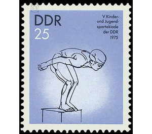 V. Children and Youth Spartakiade of the GDR 1975  - Germany / German Democratic Republic 1975 - 25 Pfennig