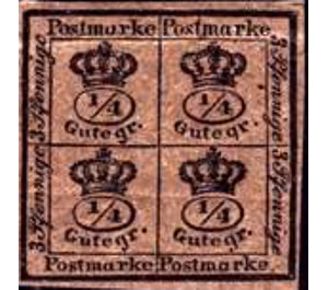 Value and crown - Germany / Old German States / Brunswick 1857