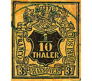 Value in shield - Germany / Old German States / Hannover 1851