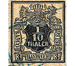 Value in shield - Germany / Old German States / Hannover 1855