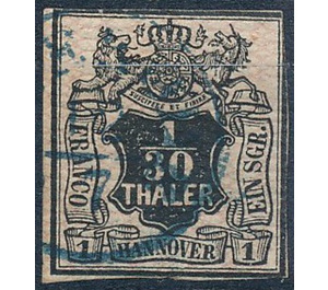 Value in shield - Germany / Old German States / Hannover 1856