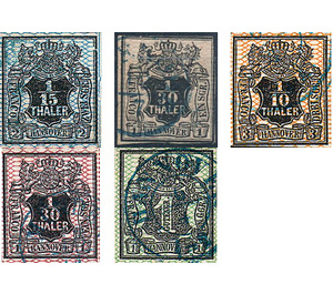 Value in shield - Germany / Old German States / Hannover 1856 Set