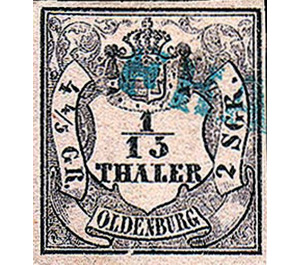 Value in Shield - Germany / Old German States / Oldenburg 1852