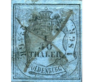 Value in Shield - Germany / Old German States / Oldenburg 1852