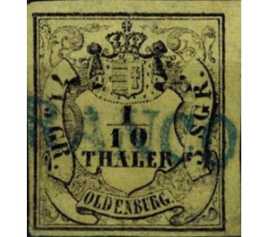 Value in Shield - Germany / Old German States / Oldenburg 1852