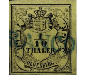 Value in Shield - Germany / Old German States / Oldenburg 1852