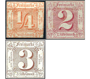 Value in square, Groschen - Germany / Old German States / Thurn und Taxis 1861 Set