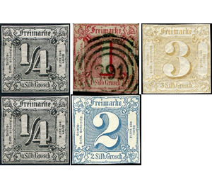 Value in square, Groschen - Germany / Old German States / Thurn und Taxis 1863 Set