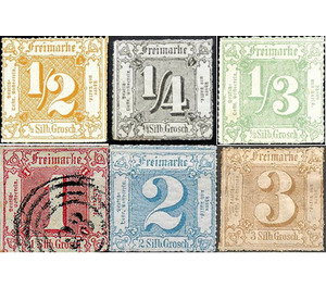 Value in square, Groschen - Germany / Old German States / Thurn und Taxis 1865 Set