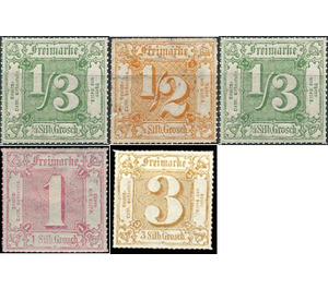 Value in square, Groschen - Germany / Old German States / Thurn und Taxis 1867 Set