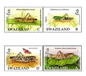 Valueless Locust and Grasshoppers - South Africa / Swaziland 2012 Set