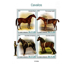Various Horses - Central Africa / Sao Tome and Principe 2021
