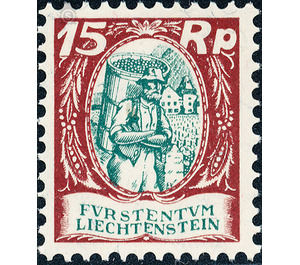 Various topics  - Liechtenstein 1927 - 15 Rappen