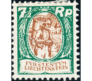 Various topics  - Liechtenstein 1927 - 7.50 Rappen