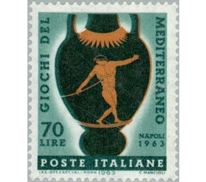 Vase depicting a javelin thrower - Italy 1963 - 70