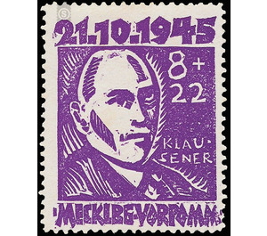 Victim of fascism  - Germany / Sovj. occupation zones / Mecklenburg-Vorpommern 1945 - 8 Pfennig