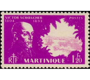 Victor Schoelcher (1804-1893) - Caribbean / Martinique 1945 - 1.20