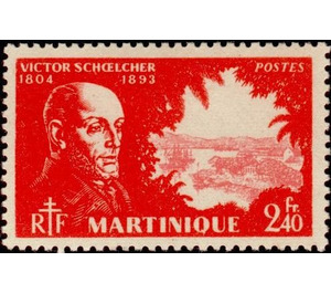 Victor Schoelcher (1804-1893) - Caribbean / Martinique 1945 - 2.40