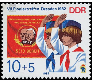 VII. Pioneer Meeting, Dresden 1982  - Germany / German Democratic Republic 1982 - 10 Pfennig