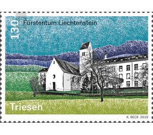 Village Views: Triesen, Lady Chapel - Series: Village Views  - Liechtenstein 2019 - 130 Rappen