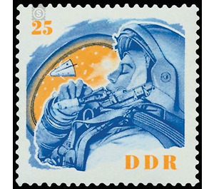 Visit of Soviet cosmonauts  - Germany / German Democratic Republic 1963 - 25 Pfennig