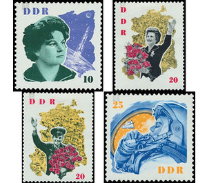 Visit of Soviet cosmonauts  - Germany / German Democratic Republic 1963 Set