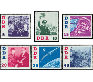 Visit of the Soviet cosmonaut German Titov  - Germany / German Democratic Republic 1961 Set