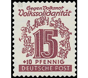 Volkssolidarität  - Germany / Sovj. occupation zones / West Saxony 1946 - 15 Pfennig