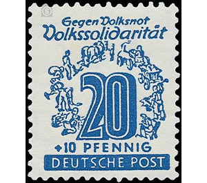 Volkssolidarität  - Germany / Sovj. occupation zones / West Saxony 1946 - 20 Pfennig