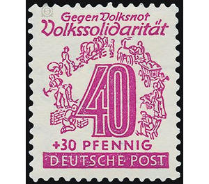 Volkssolidarität  - Germany / Sovj. occupation zones / West Saxony 1946 - 40 Pfennig