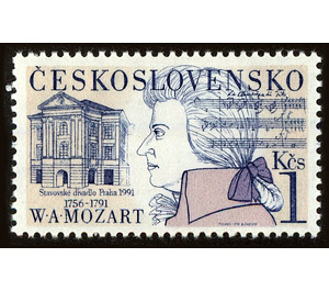 W. A. Mozart (1756-1791), Old Theatre - Czechoslovakia 1991 - 1