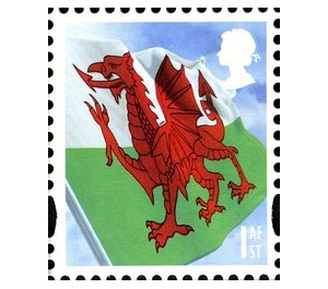 Wales - Celebrating Wales - Red Dragon - United Kingdom / Wales Regional Issues 2009
