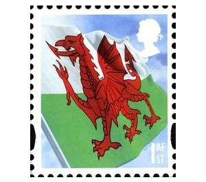 Wales - Celebrating Wales - Red Dragon - United Kingdom / Wales Regional Issues 2009