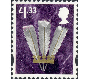 Wales - Prince of Wales Feathers - United Kingdom / Wales Regional Issues 2015 - 1.33