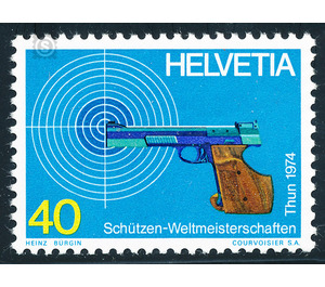WC Shooting  - Switzerland 1974 - 40 Rappen