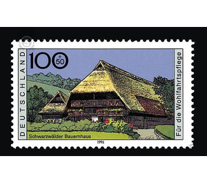 welfare: farmhouses in germany  - Germany / Federal Republic of Germany 1996 - 100 Pfennig