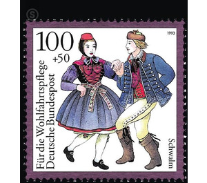 welfare: German national costumes  - Germany / Federal Republic of Germany 1993 - 100 Pfennig