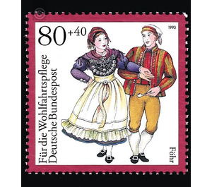 welfare: German national costumes  - Germany / Federal Republic of Germany 1993 - 80 Pfennig