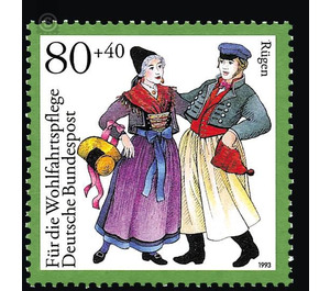 welfare: German national costumes  - Germany / Federal Republic of Germany 1993 - 80 Pfennig